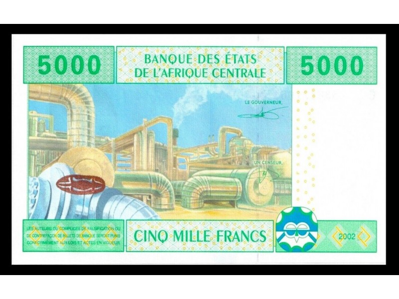 5000 Francs TCHAD 2002 P.609Ca