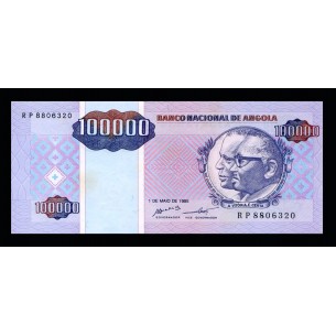 100000 Kwanzas Reajustados ANGOLA 1995 P.139