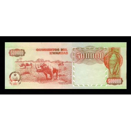500000 KWANZAS ANGOLA 1991 P.134