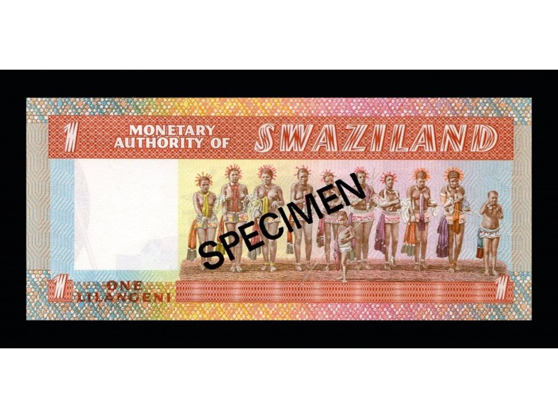 1 Lilangeni Spécimen SWAZILAND 1974 P.01s
