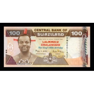 100 Emalangeni SWAZILAND 2008 P.34
