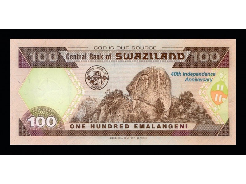 100 Emalangeni SWAZILAND 2008 P.34