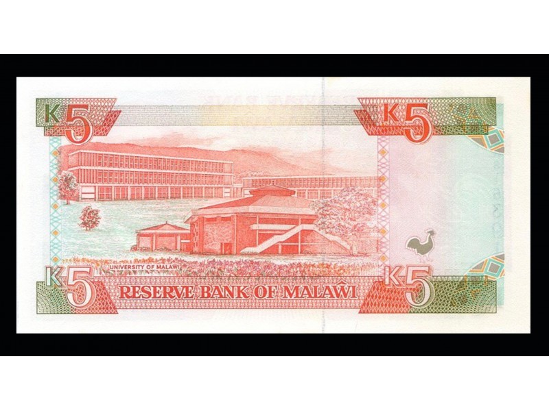 5 KWACHA MALAWI 1994 P.24b