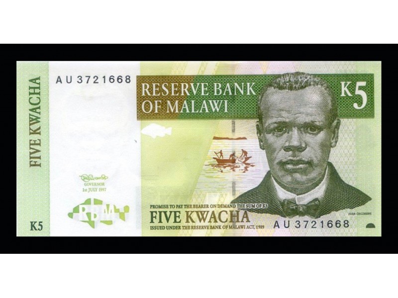 5 Kwacha MALAWI 1997 P.36