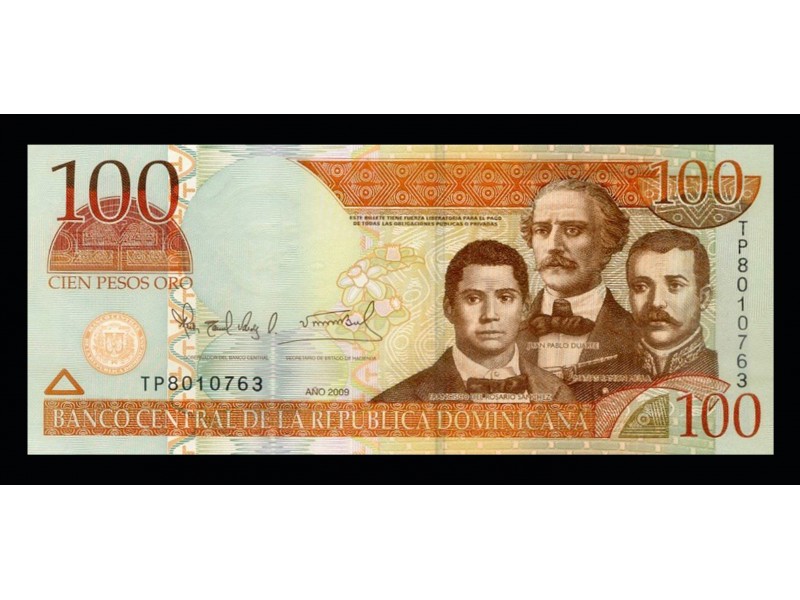 100 Pesos Oro RÉPUBLIQUE DOMINICAINE 2006 P.177a