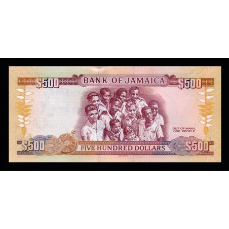 500 Dollars JAMAIQUE 2012 P.91