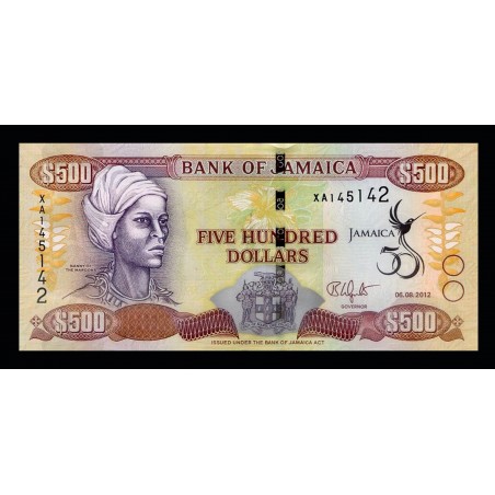 500 Dollars JAMAIQUE 2012 P.91