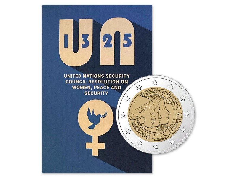 2 euros Malte 2022 BU Coincard - WOMEN-ONU