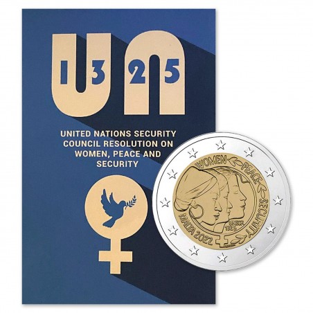 2 euros Malte 2022 BU Coincard - WOMEN-ONU