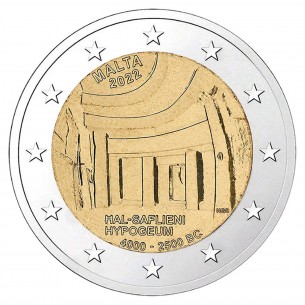 2 Euros MALTE 2022 Hypogée de Hal Saflieni