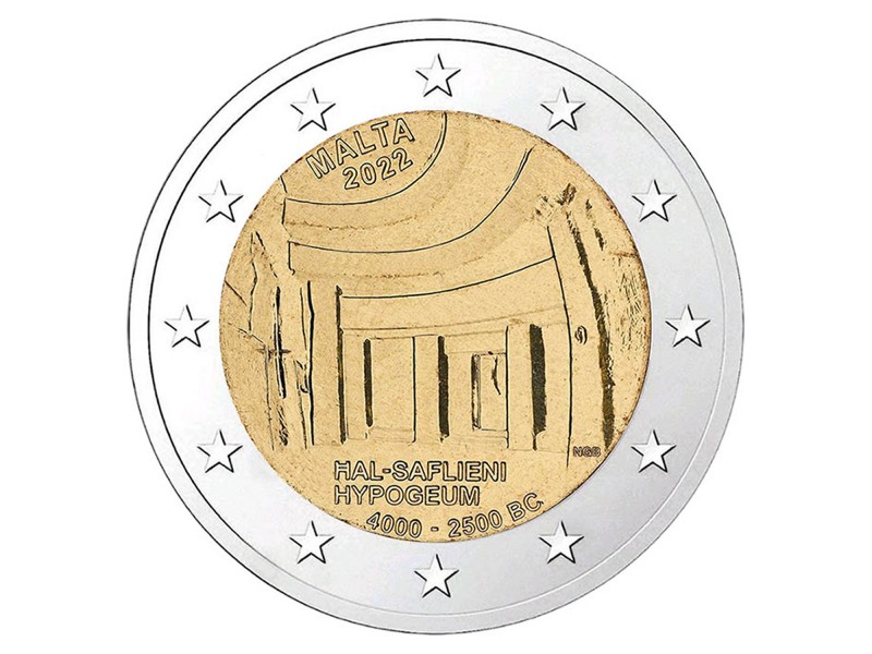 2 Euros MALTE 2022 Hypogée de Hal Saflieni