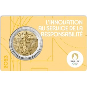 2 Euros FRANCE 2023  Jeux Olympique de Paris 2024 "La Semeuse"