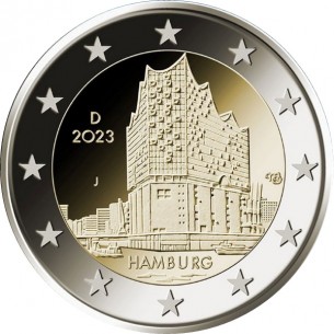 2 Euros ALLEMAGNE 2023 HAMBOURG A