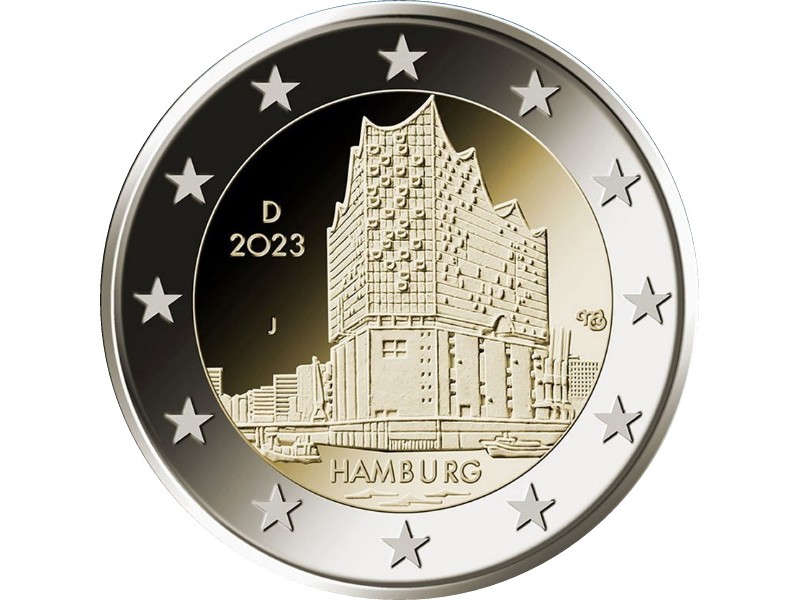 2 Euros ALLEMAGNE 2023 HAMBOURG A