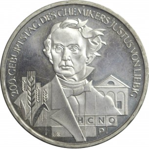 10 Euros ALLEMAGNE 2003 Bicentenaire du chimiste JULIUS...