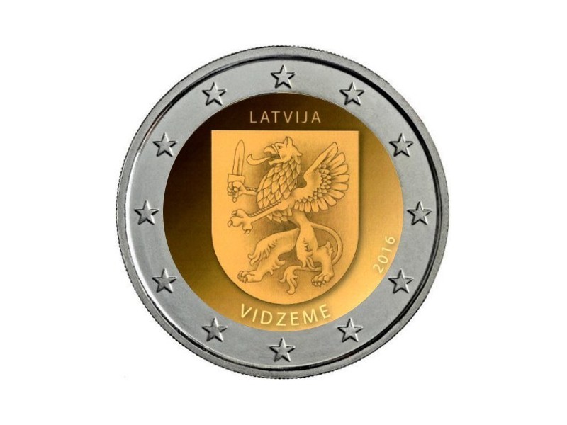 2 Euros commémorative Lettonie 2016