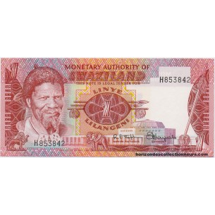 1 Lilangeni SWAZILAND 1974 P.01a NEUF
