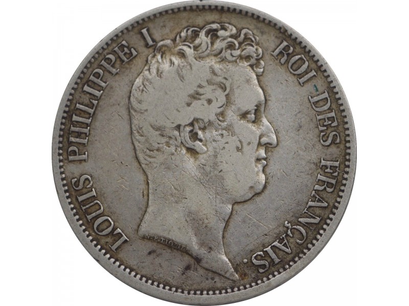 8103- 5 Francs Louis Philippe I 1831 B   F.320/12.  TB/TTB