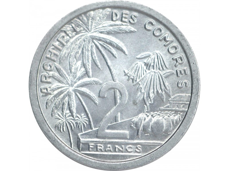 8193 - COMORES 2 Francs 1964 UNC