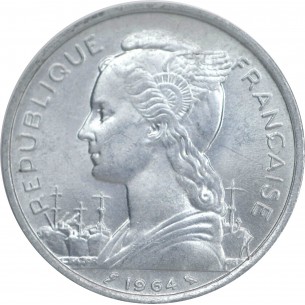 8193 - COMORES 2 Francs 1964 UNC