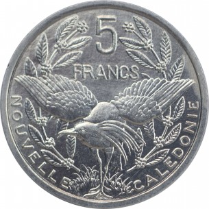 NOUVELLE CALÉDONIE 5 Francs I.E.O.M. 1990  Paris 2