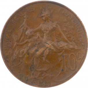 10 Centimes DANIEL DUPUIS 1921 2