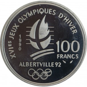 100 Francs SKI ACROBATIQUE 1990