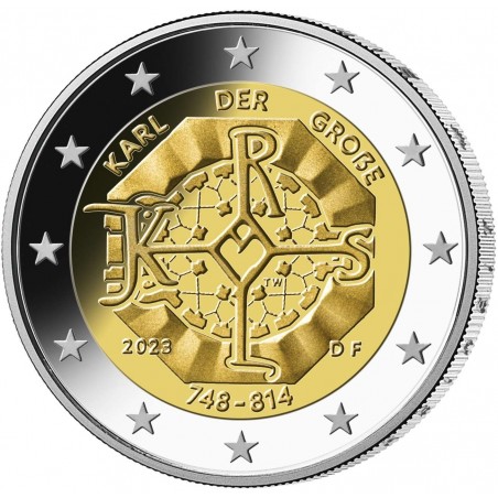 2 Euros ALLEMAGNE 2023 -1275e anniversaire de la naissance de Charlemagne