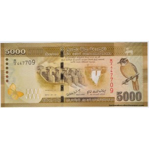 5000 Rupees SRI LANKA 2010 P.128a NEUF