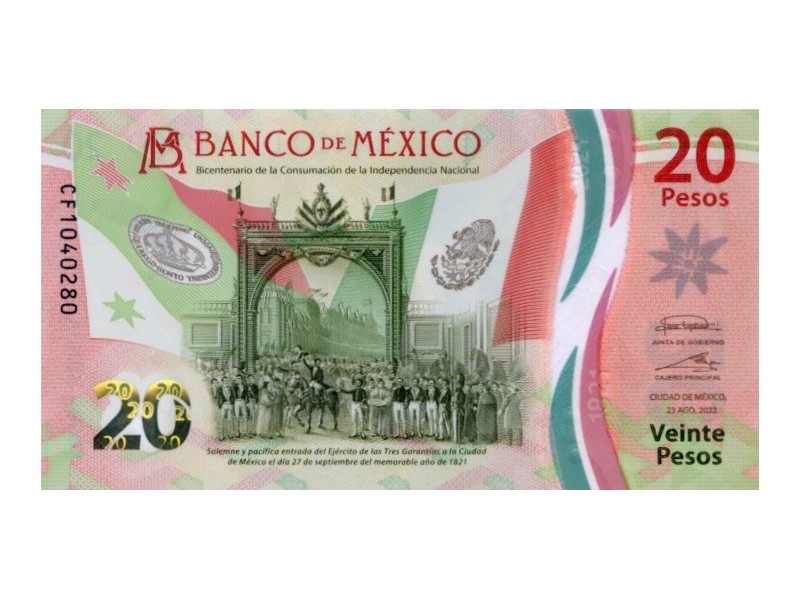 20 Pesos MEXIQUE 2021
