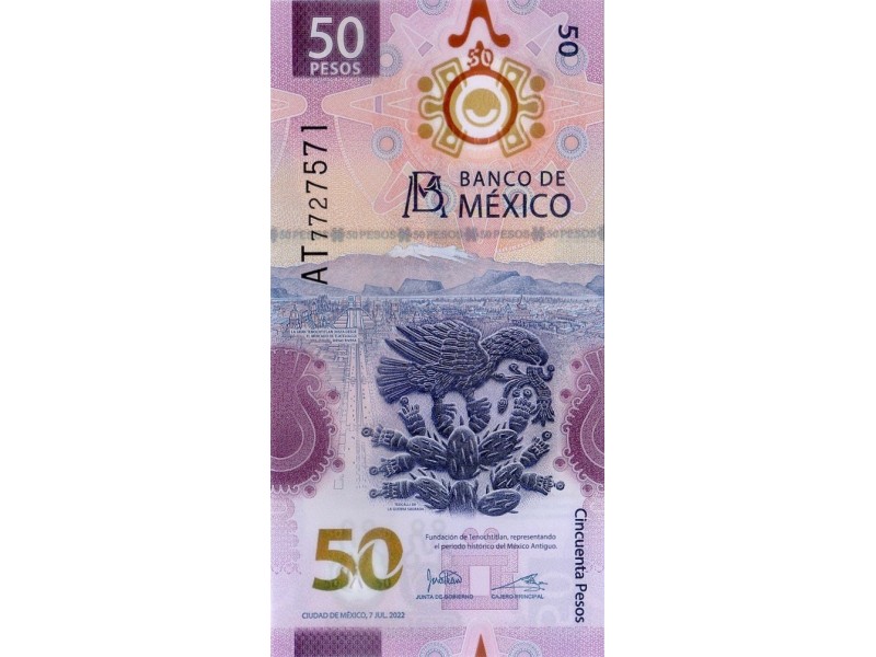 50 Pesos MEXIQUE 2022