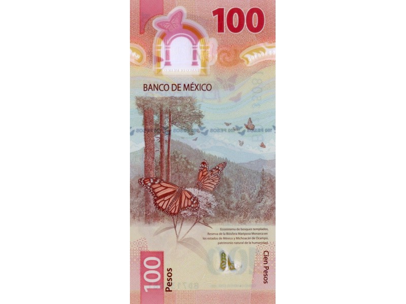 100 Pesos MEXIQUE 2021 NEUF P-New