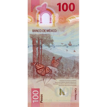 100 Pesos MEXIQUE 2021 NEUF P-New