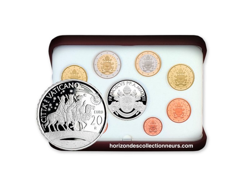 BE VATICAN, Série 8 Pièces 2023 +20€ Argent