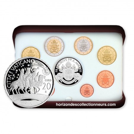 BE VATICAN, Série 8 Pièces 2023 +20€ Argent