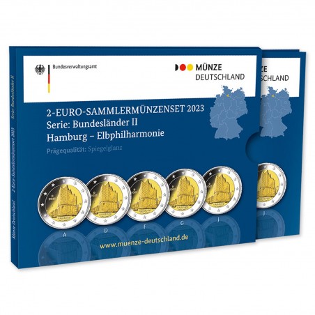 2 euros ALLEMAGNE BE Hambourg - 2023 ADFGJ