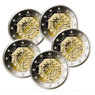 2 Euros ALLEMAGNE 2023 Charlemagne 5pcs