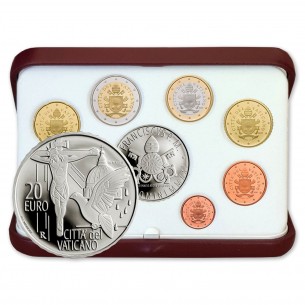 BE Vatican 2021 8 Pièces + la Pièce 20 Euros argent