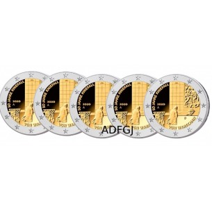 2 Euros Allemagne 2020 VARSOVIE 5 PCS
