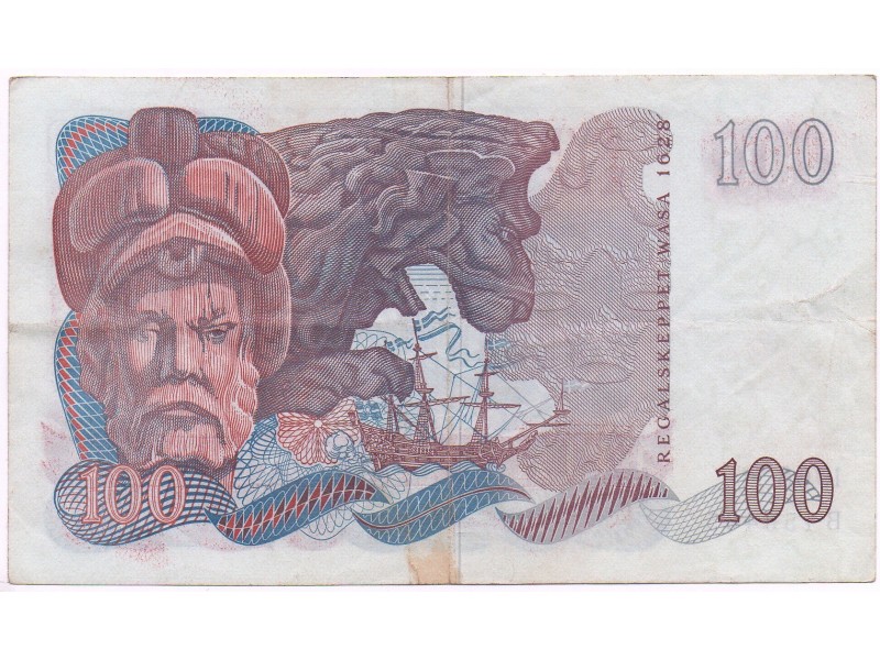 100 Kronor SUÈDE 1968 P.54
