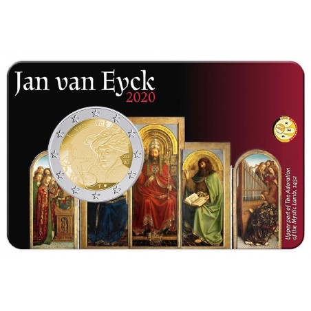 BU COINCARD 2 Euros BELGIQUE 2020, Année Van Eyck