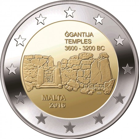 2 Euros commémorative Malte 2016