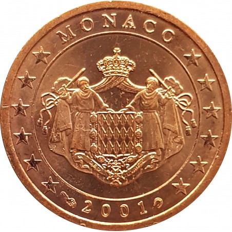 2 Centimes MONACO 2001 Chevalier Grimaldi