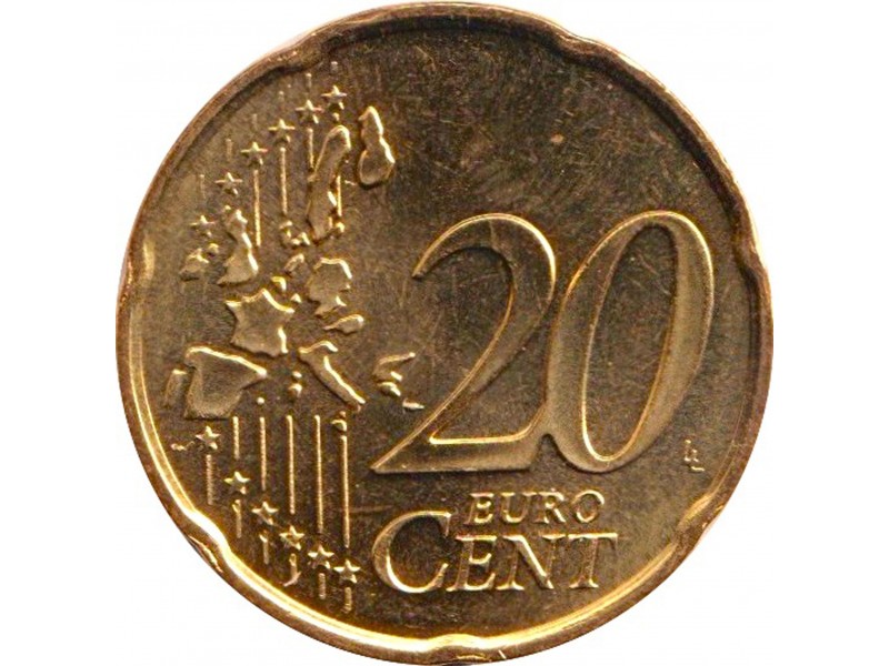 20 Centimes MONACO 2002, Chevalier Grimaldi