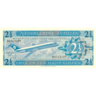 2 ½ Gulden ANTILLES NÉERLANDAISES 1970 P.21