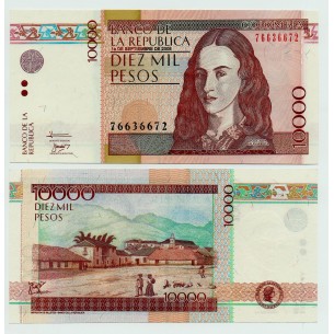 COLOMBIE billet 10000 Pesos 2008 P-453h NEUF