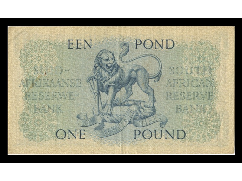 1 Pound AFRIQUE DU SUD 1955 P.93e
