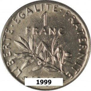 1 Franc Semeuse1999 ABEILLE
