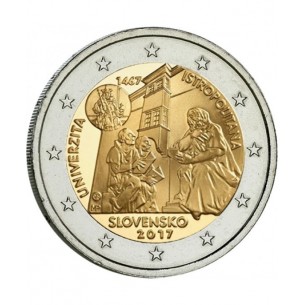 2 € Commémorative Slovaquie 2017-550ème anniversaire de la 1ère université sur le territoire Slovaque
