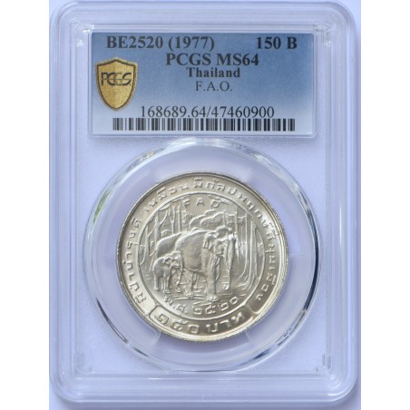 150 Baht F.A.O THAÏLANDE 1977 PCGS